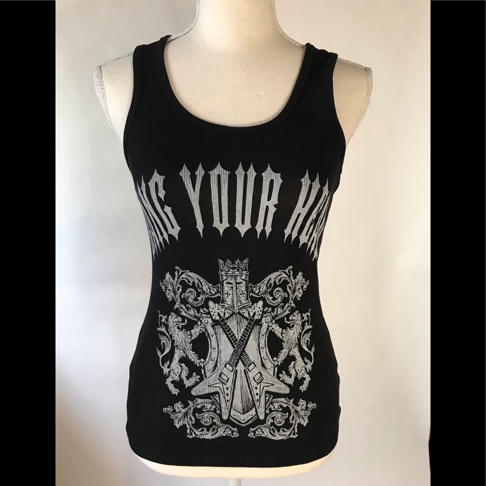 Tank Top Lions & Guitars Rock N Roll